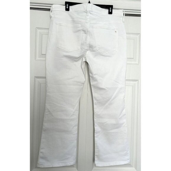 Madewell Womens Mid Rise Kick Out Ankle Length Jeans Pure White Size 31& 32 - Picture 4 of 12